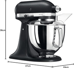 KitchenAid Küchenmaschine I Artisan I Kippbarem Food Processor I Teigknetmaschine mit 5 Zubehör | 2 Schüsseln aus Edelstahl | 4.8 L | Pistaccio
