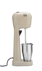 HENDI Milchshake Maker, Inkl. 2 Mixbechers (Edelstahl und Polykarbonat) und 4 austauschbaren Rührwerken, Drink mixer, Frappés, Getränkemixer, 230V/400W, 170x196x(H)490mm, Karamell
