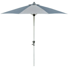 Outsunny Sonnenschirm 2,7 m Dunkelgrau mit Kurbel & UV-Schutz