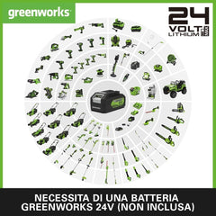 Greenworks 48V (2x24V) Selbstfahrender Akku Rasenmher für groe Flchen bis zu 480m, 46cm Schnittbreite, 55L Sack PLUS zwei 4Ah-Akkus und Doppelladegert GD24X2LM46SPK4X