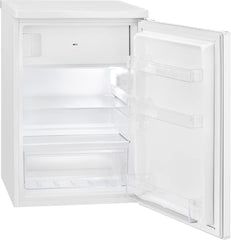 Bomann® Kühlschrank mit Gefrierfach klein | Kühlschrank 2 Ablagen | leise | mit 4-Sterne Gefrierfach | Kühlschrank klein mit Obst- und Gemüsefach | Türanschlag wechselbar | KS 7251 weiß