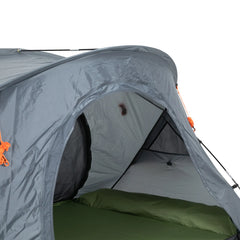 Outsunny Campingbett mit Zelt & Luftmatratze für 2 Personen, 200×146×159 cm, Grau