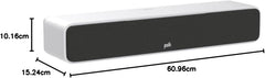 Polk Audio SIGS35CELWT Signature Elite ES35 Centerlautsprecher, schlanker, hochauflösender Center Lautsprecher, Hi-Res Zertifiziert, Dolby Atmos und DTS:X kompatibel, Weiß
