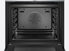 Siemens HB572ABS3, iQ300, Einbau-Backofen 60 x 60 cm, Air Fry, activeClean Pyrolyse Selbstreinung, LED-Touchbedienung, 3D Heißluft, Schnellaufheizung, cookControl10 Automatikprogramme, Edelstahl