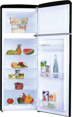 Amica KGC 15632 T Retro Kühl-/Gefrierkombination / Ice Blue (Türkis) / 144cm (H) x 55cm (B) x 62cm (T) / Retro-Design / Kühlschrank mit Gefrierfach