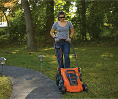 Black+Decker 2000 W 3-in-1 Elektro-Rasenmäher, 48 cm Schnittbreite, 50 L Grasfangbehälter, 1 Stück, LM2000