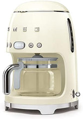 Smeg, DCF02BLMEU, Filter-Kaffeemaschine, Aroma und Autostart-Funktion, Glaskaraffe bis 12 Tassen, 2 Intensitätsniveaus, Warmhaltefunktion, 1050W, Mattschwarz