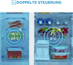 Midea KS-DDX 6.32 WT Side-by-Side Kühl-/Gefrierkombination/ 178,8 cm Hhe/ 254 kWh/Jahr/No Frost/Dual Inverter Compressor/mit 3in1 Wasser-/Eisspender und Wassertank, Dark Inox