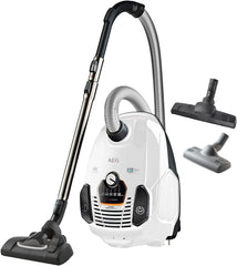AEG VX7-2-IW-S Staubsauger / 360° drehbare Softrder / nur 69 db(A) / inkl. Zusatzdüsen / Ergo-Handgriff / waschbarer Filter / 650 Watt / 12 m Aktionsradius / neue technische Version / wei