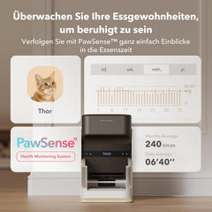 PETLIBRO RFID Futterautomat für Katze, 5G Wi-Fi Automatischer Haustier-Futterspender, Katzen-Futterautomat mit Collar-Tag-Sensor, Automatischer Katzenfutterspender mit App, 1–10 Mahlzeiten, 3L