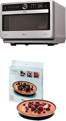 Bauknecht Jet Chef MW 179 IN Edelstahl 5in1-Multifunktionsmikrowelle/ 1000 W/ 33 L Garraum/Heißluft 1500 Watt/ Quartz Grill 1200 W/DualCrisp/ Dampfgaren/Schmelz- und Schnellauftau-Funktion