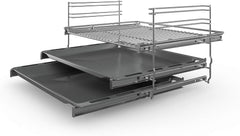 Bosch HKR39C250 Serie 4 Elektro-Standherd, 60 cm breit, EcoClean Direct Reinigungshilfe, 3D Heißluft Backen auf 3 Ebenen, LED-Display-Steuerung, erweiterbare Kochzone für großes Kochgeschirr