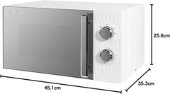 Russell Hobbs Honeycomb RHMM715G 17 Liter 700 W Grau Solo manuelle Mikrowelle mit 5 Leistungsstufen, integrierter Timer und Auftaufunktion