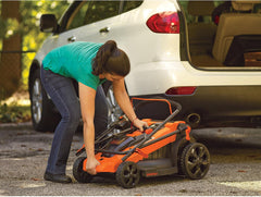 Black+Decker 2000 W 3-in-1 Elektro-Rasenmäher, 48 cm Schnittbreite, 50 L Grasfangbehälter, 1 Stück, LM2000
