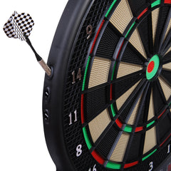 HOMCOM elektronische Dartscheibe Dartboard 27 Spiele 16 Spieler