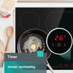Gorenje GI6401BCE Induktions-Kochfeld / 60 cm/TouchControl/PowerBoost/Timer/ChildLock/Restwärmeanzeige/Schwarz