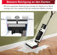 roborock Dyad Pro Nass Trockensauger Kabelloser Staubsauger 17000pa Automatische Trocknung & Selbstreinigend Wischsauger mit APP-Steuerung, Doppelte Wassertanks für Harte Bden