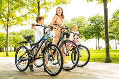 Chillaxx Bike Falcon Premium Mountainbike in 24,26,27.5 und 29 Zoll - Fahrrad für Jungen, Mädchen, Damen und Herren - Scheibenbremse- 21 Gang-Schaltung - Vollfederung
