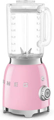 Smeg, BLF03PKEU, 1,5 l Standmixer, 4 -Geschwindigkeitsstufen, 4 Automikprogramme, Abnehmbare Doppelklinge, Deckelöffnung transparent mit Dosierkappe, rutschfest, 800W, Rose