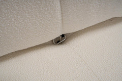 Bubble Beige L1 Ecksofa - Weiss