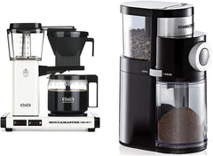 Moccamaster KBG Select, Kaffeemaschine, Retro Kaffeemaschine, Filterkaffee, Off-White, 1.25L