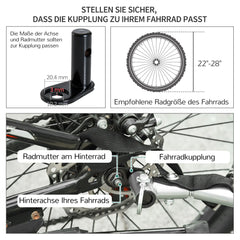 HOMCOM Fahrradanhänger Lastenanhänger faltbar große Transportbox