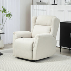 HOMCOM Fernsehsessel Liegesessel 160° verstellbar Taschenfederkern Beige