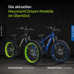 Highphoria Elektrofahrrad Erwachsene, 250W 25 km/h E-Bike mit Batterie, Starker Motor, Kettenschaltung, E-Mountainbike mit Hydraulische Federgabel Pedelec für Damen & Herren