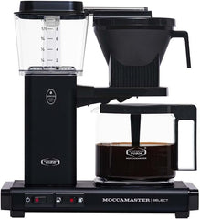 Moccamaster KBG Select, Kaffeemaschine, Retro Kaffeemaschine, Filterkaffee, Off-White, 1.25L