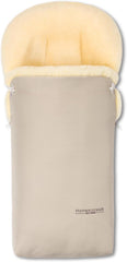 Hofbrucker Lammfell-Fußsack Putzi Kinderwagen, Buggy/Winterfußsack wind- & wasserabweisend/Warmer Fußsack Oberteil abnehmbar/echtes Lammfell/Made in Germany