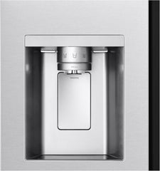 LG GSGV81PYLL Side by Side Kühlschrank, Klasse E, 635 L, Instaview, Kühlschrank mit Gefrierfach, Eis-, Crushed Ice- Wasserspender, Total NoFrost, Smart Inverter Kompressor, Wi-Fi
