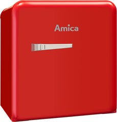 Amica KGC 15632 T Retro Kühl-/Gefrierkombination / Ice Blue (Türkis) / 144cm (H) x 55cm (B) x 62cm (T) / Retro-Design / Kühlschrank mit Gefrierfach