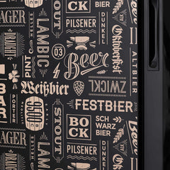 Getränkekühlschrank | Freistehender Kühlschrank für 126 Dosen mit Glastür mit Scharnier rechts | Mini-Getränkekühlschrank, perfekt für Bier, Wein, Limonade und kühlere Getränke