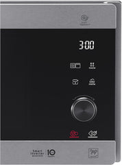 LG MS2595CIS Mikrowelle mit Smart Inverter Technologie, 25 Liter Kapazität, 1000 W, Automatikprogramme, einstellbare Leistungsstufen und EasyClean-Funktion, Silber