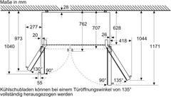SIEMENS KF96NVPEA iQ300 Multi-Door-Kühlschrank, 183 x 91 cm, 405 L Kühlen & 200 L Gefrieren, hyperFresh längere Frische, noFrost nie wieder abtauen, superCooling schnellere Kühlung