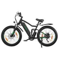 Hitway BK9 E-Bike - 500W Motor, 48V 15Ah, 26 x 4.0 Fat Tire - All-Terrain Mountain E-Bike
