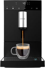 Cecotec Superautomatische Kompakt-Kaffeemaschine Cumbia Cremmaet Compact, 1350 W, 19 Bar und Thermoblock-System, 1,1 L Wassertank und 150 g Kaffeebehlter, Plug&Play, automatische Reinigung