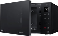 LG MH6535GIS Mikrowelle mit Inverter Technologie & Quarz Grill, 25 Liter Kapazitt, 1000 W, Automatikprogramme, einstellbare Leistungsstufen für optimales Garen und EasyClean-Funktion, Schwarz