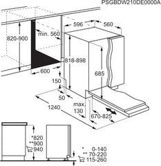 AEG Vollintegrierter Geschirrspüler 60cm, Spülmaschine Serie 7000: mit Glasschutz, Energieklasse A, Besteckschublade, personalisierte Zeit-Steuerung, leise 41dB, ComfortRails, Wasserstopp, FSE7676AP