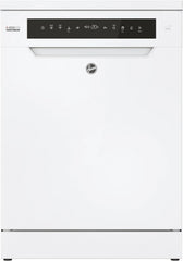 Hoover HF 4C6F0PW Geschirrspüler; 14 Maßgedecke; Freistehend, 60 cm breit; Energieeffizienzklasse C; Smarte Bedienung mit WiFi + Bluetooth-Technologie
