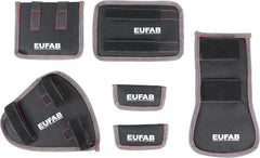 EUFAB 12010LAS Fahrradträger POKER-F, E-Bike geeignet, komplett vormontiert, Diebstahlschutz, für 2 Fahrräder, für Anhängerkupplung, Schwarz, 142 x 70 x 58 cm