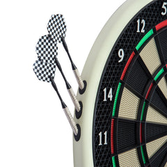 HOMCOM Elektronische Dartscheibe 18 Spiele 8 Spieler LCD Display