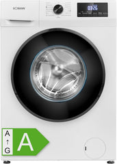 Bomann Waschmaschine 7kg | max. 1400 U/min | 10 Jahre Motor-Garantie | effizienter, leiser & langlebiger Invertermotor | 15 Programme | Endzeitvorwahl | LED-Display | Washing Machine | WA 7175 wei