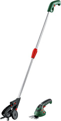 Bosch Akku Grasscheren Set Isio (3,6 Volt, Messerlnge 12 cm, Messerabstand 8 mm, mit XL-Gartenhandschuhen inklusive, in Softcase) – Amazon Edition