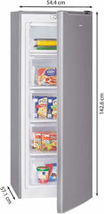 Bomann® Gefrierschrank | Tiefkühlschrank | Freezer | Nutzinhalt 168 Liter | wechselbarer Türanschlag | 4 Sterne Gefrierraum | GS 7340 inox
