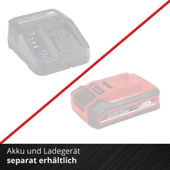 Einhell Akku-Heckenschere GE-CH 18/60 Li-Solo Power X-Change (18 V, 60 cm Schnittlnge, 22 mm Zahnabstand, drehbarer Handgriff, inkl. Schnittgutsammler, ohne Akku)
