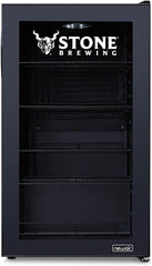 Getränkekühlschrank | Freistehender Kühlschrank für 126 Dosen mit Glastür mit Scharnier rechts | Mini-Getränkekühlschrank, perfekt für Bier, Wein, Limonade und kühlere Getränke