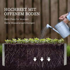 HOMCOM Hochbeet Set Pflanzkasten für Garten & Balkon