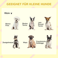 PawHut Hundehütte mit überdachter Veranda und Futternäpfen Outdoor