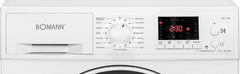 Bomann® Waschmaschine 10kg | max. 1400 U/min | 10 Jahre Motor-Garantie | effizienter, leiser & langlebiger Invertermotor | 15 Programme | Endzeitvorwahl | LED-Display | Washing Machine WA 7110